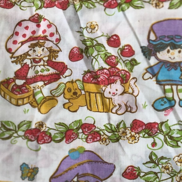Vtg Strawberry Shortcake Twin Sheet Set - Picture 8 of 10